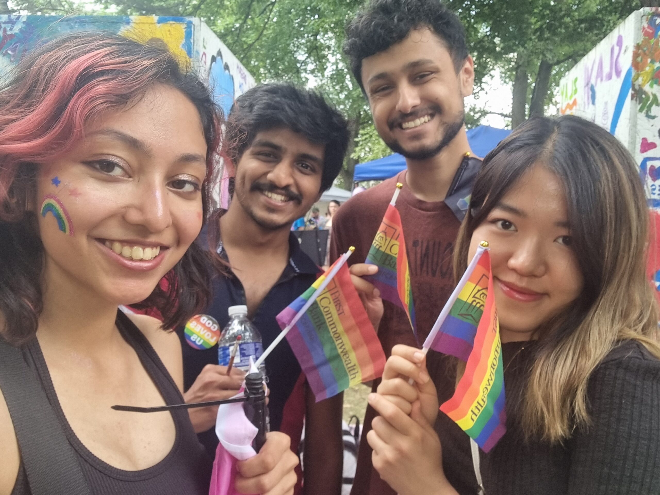 "First Pride Parade I ever attended. The unity, support, and the atmosphere were phenomenal. It is a great opportunity to learn more about people's beliefs.